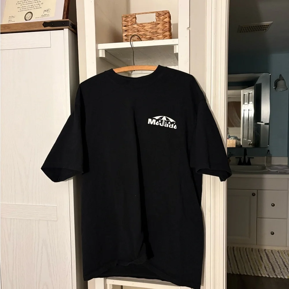 Majestic Black Short Sleeve Graphic Tee - Picture 2 of 3